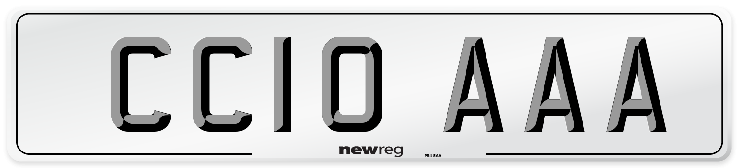 CC10 AAA Number Plate from New Reg